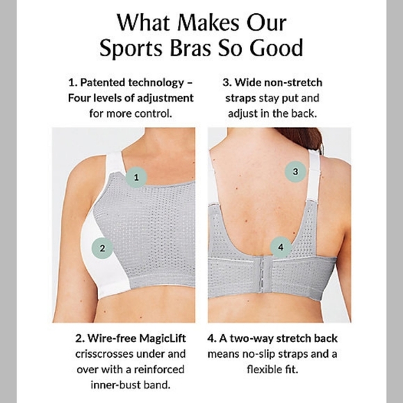 Glamorise Double Layer Custom High Impact Bra - Sz 36DD US/UK - Picture 8 of 11